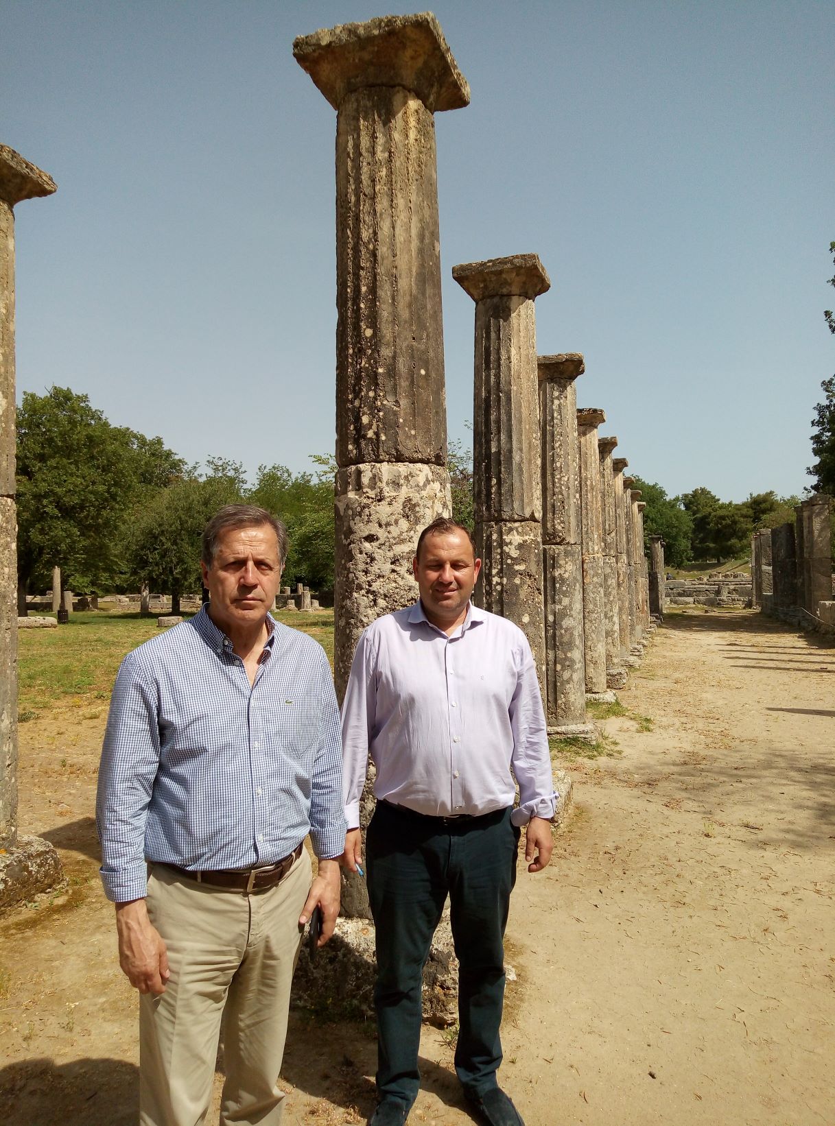 Read more about the article Ο Δήμαρχος Αρχαίας Ολυμπίας στον αρχαιολογικό χώρο